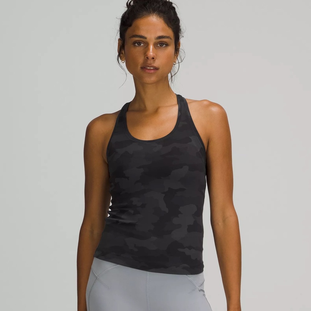 LULULEMON BLACK CAMO NULU TANK